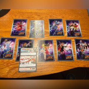 ULTRA RARE *SIGNED* TATSUNOKO VS CAPCOM LENTICULAR CARDS SET OF 10
